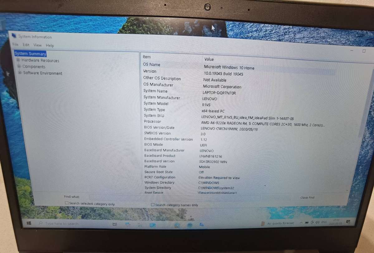 Lenovo idea pad 81vs