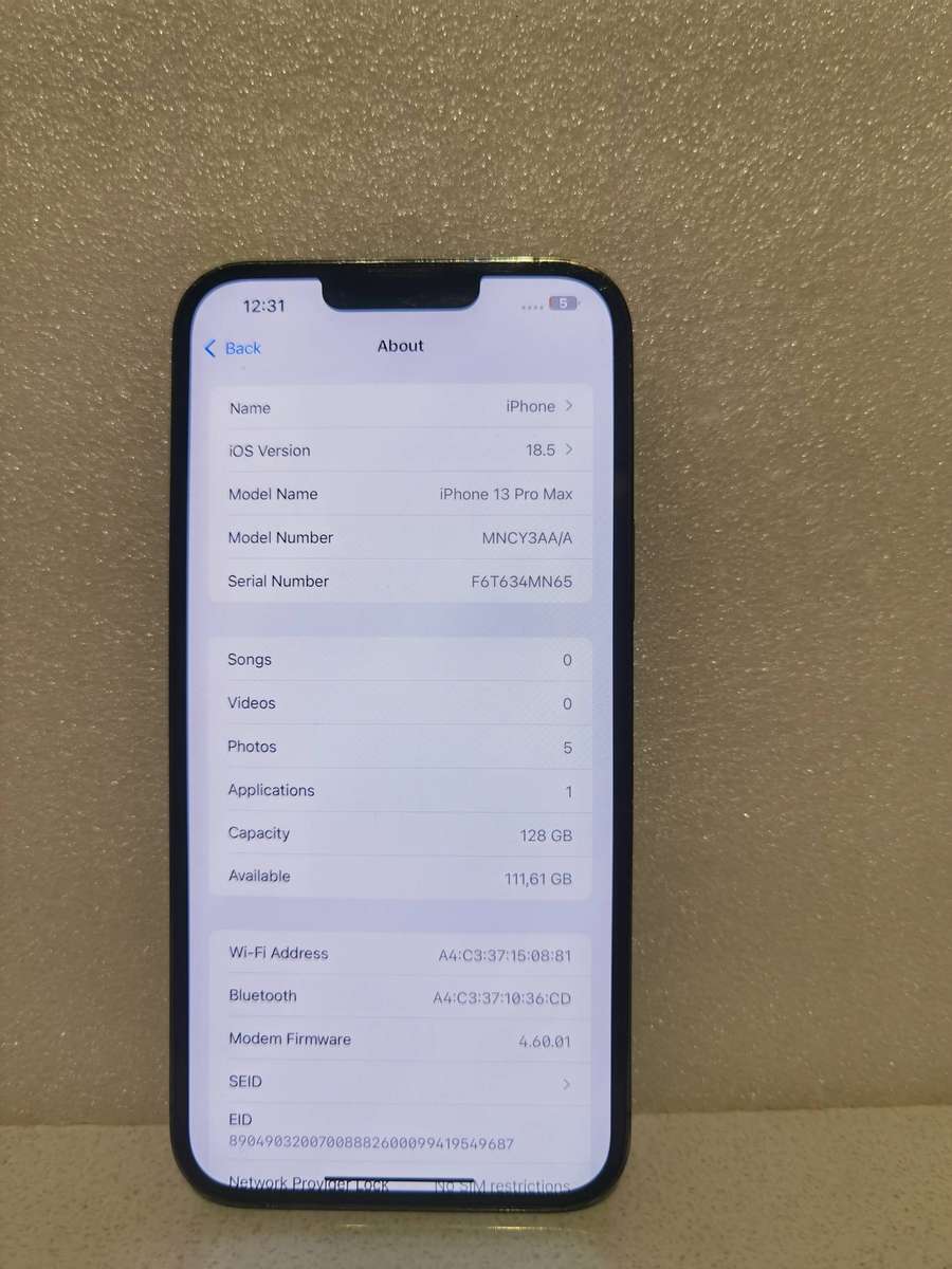 Apple IPhone 13 pro max, 128gb A2643