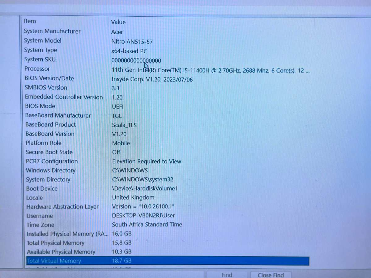 acer nitro 5 AN515-57