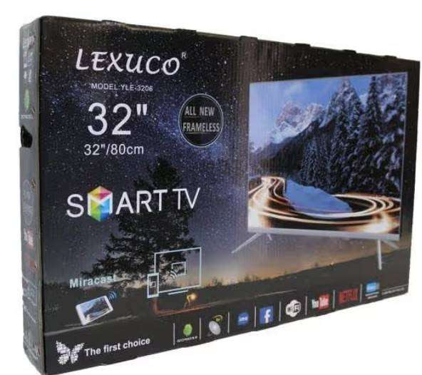 Lexuco Smart HD Tv New Frameless 32inch