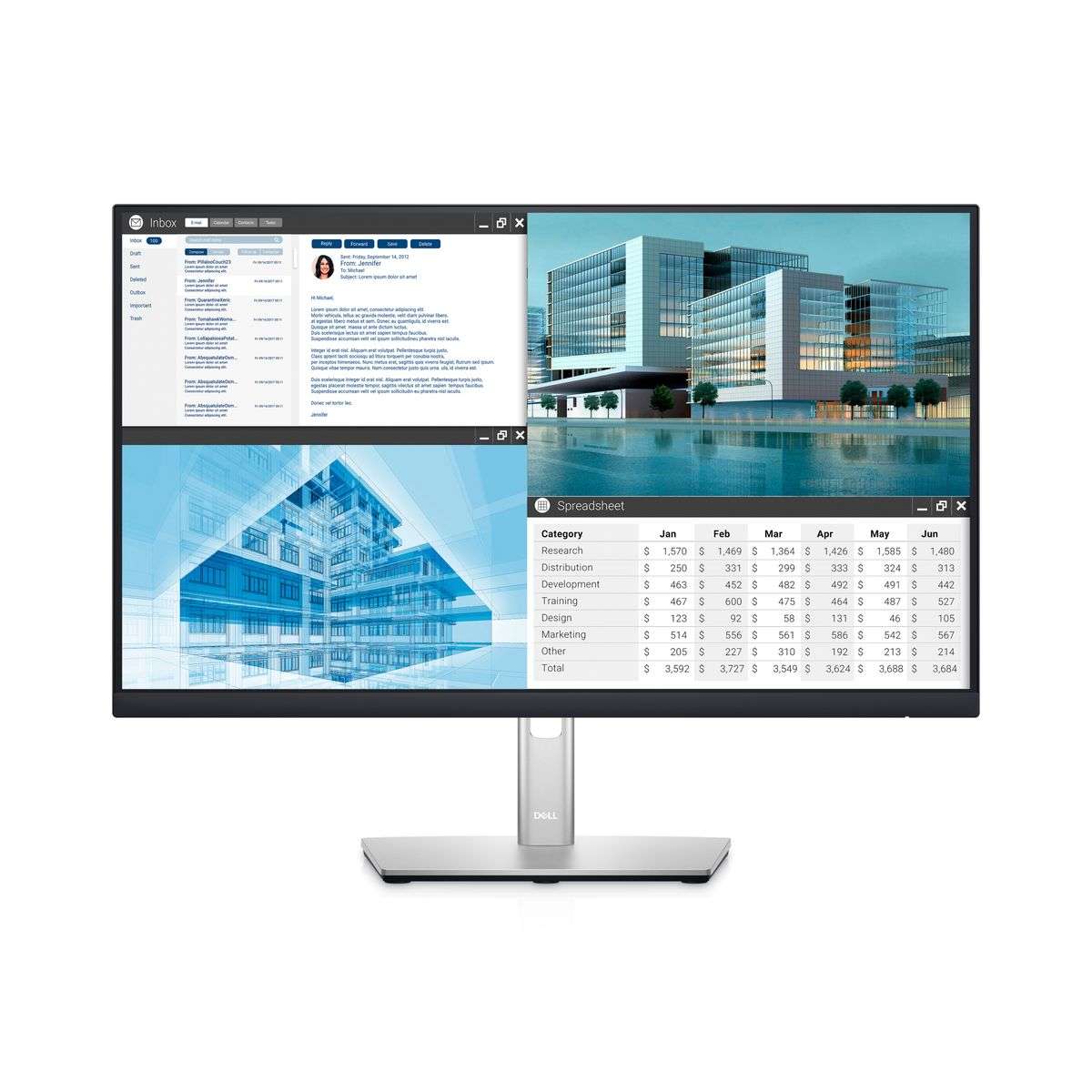 Dell 24" Monitor P2422H 1080p Full HD 60.47cm (23.8")