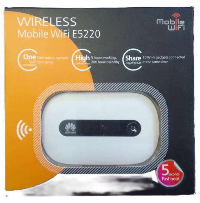HUAWEI E5220 WI-FI HOTSPOT POCKET ROUTER *NEW - OPEN BOX*