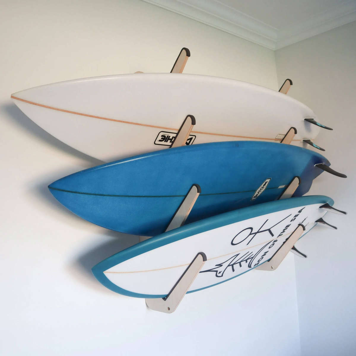 Dougy 4 Board Surfboard Rack  Wall Mounted Storage | Rack & Roll