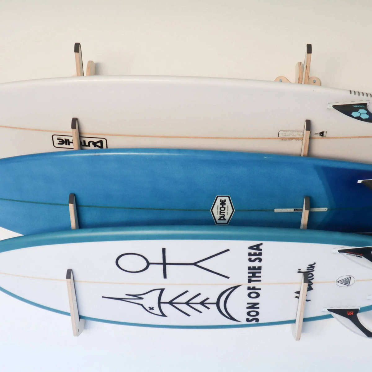 Dougy 4 Board Surfboard Rack  Wall Mounted Storage | Rack & Roll