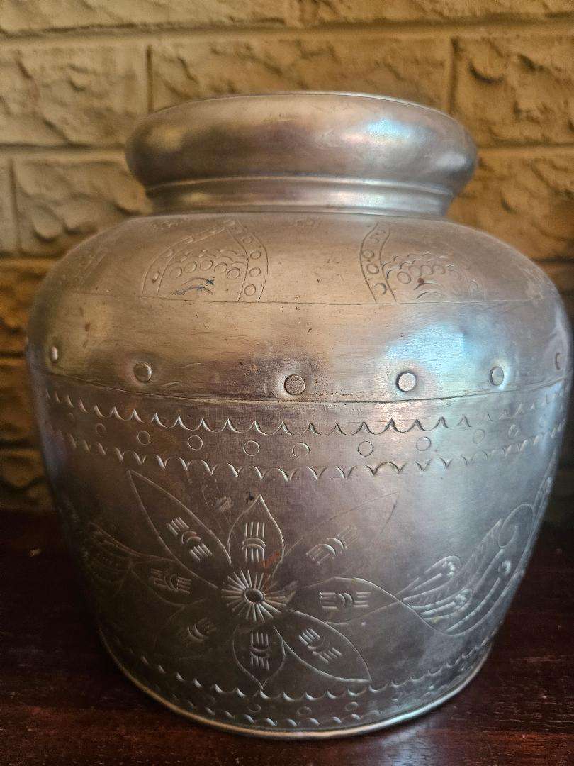 Decorative Tin Vase