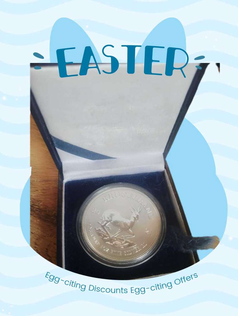 1oz white iron Krugerrand coin