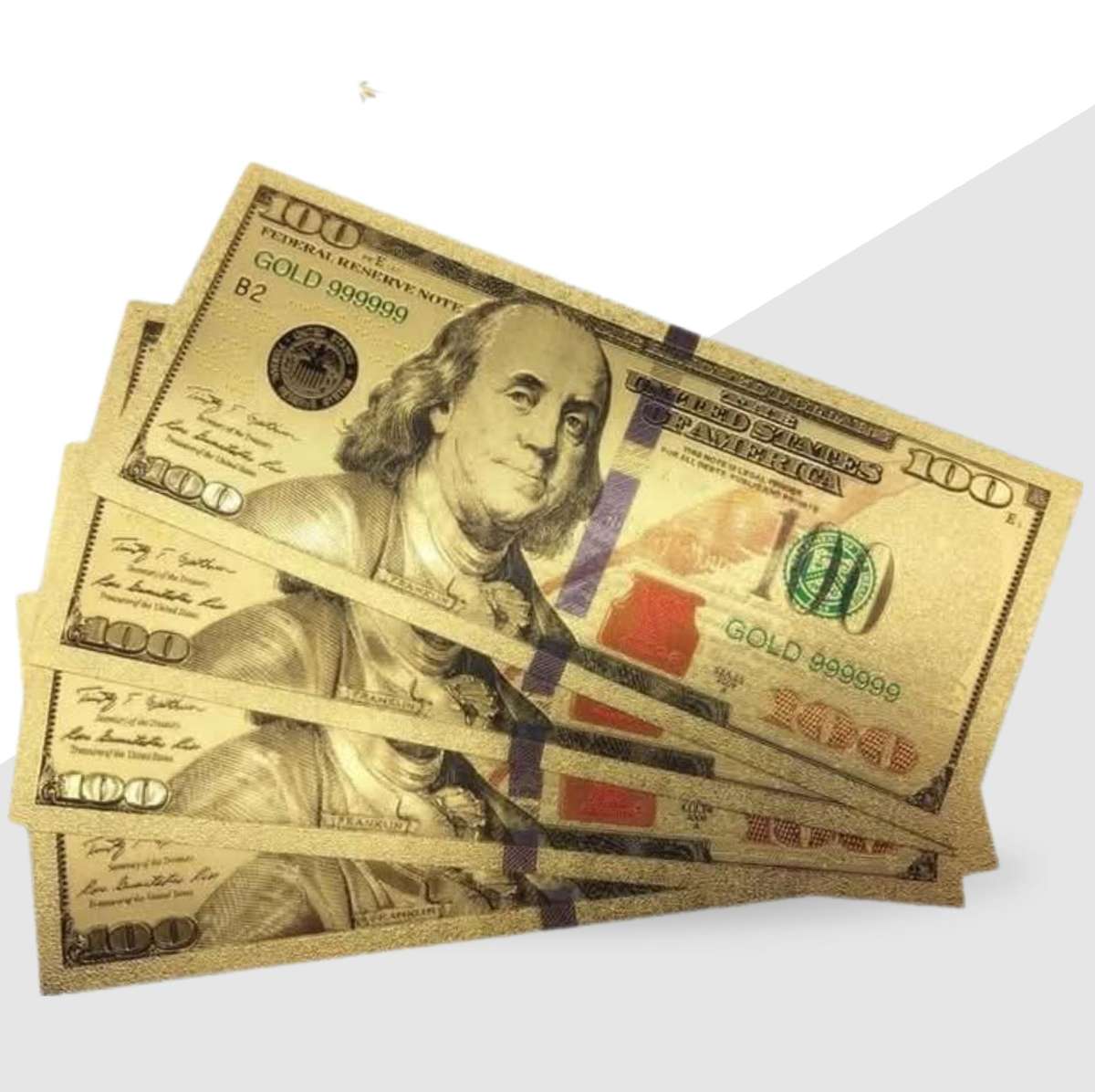 24KT GOLD USA 100 DOLLARS PAPAER MONEY