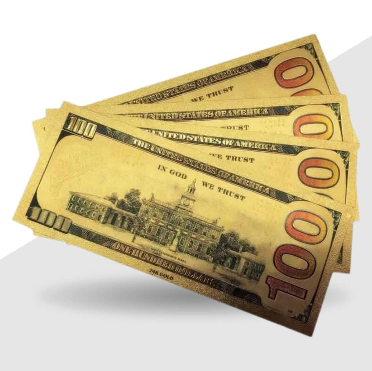 24KT GOLD USA 100 DOLLARS PAPAER MONEY