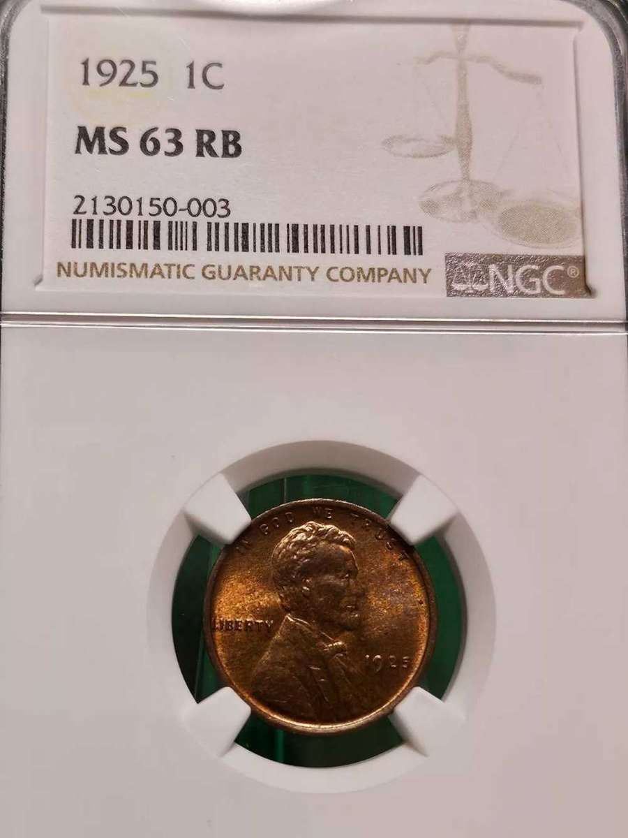 1925 D MS64RB/RD AND MS63RB