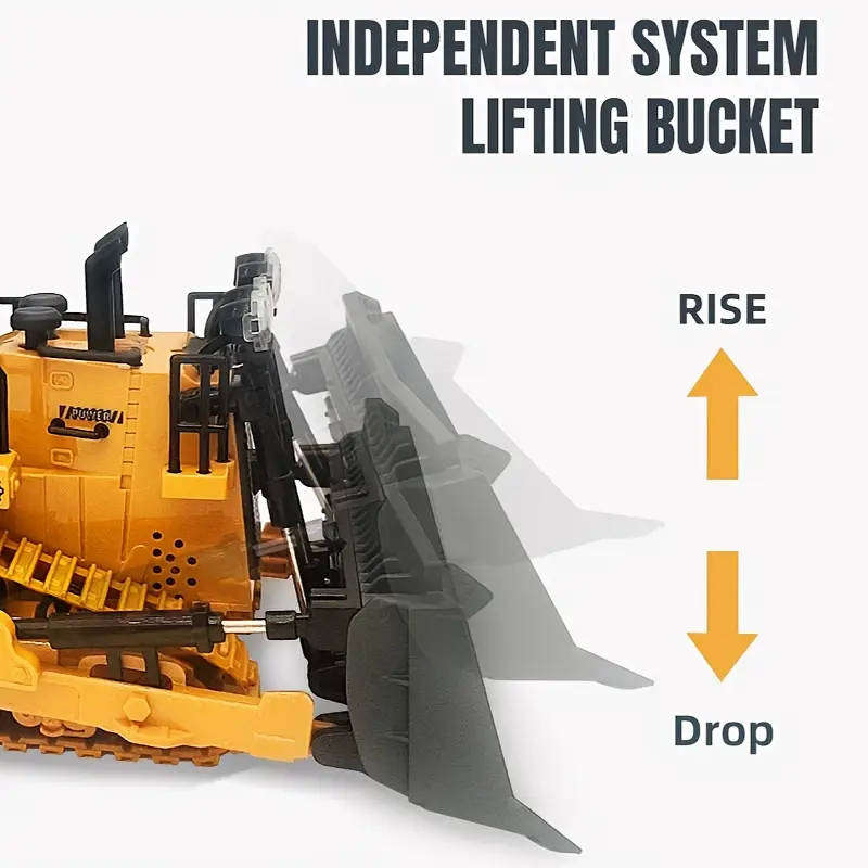 RC Bulldozer  Construction Vehicle with Lights & Sounds