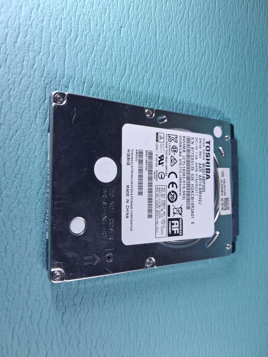 Bundle Deal: Ultra-Fast USB 3.1 Transparent HDD Enclosure + Toshiba 500GB 2.5" Drive