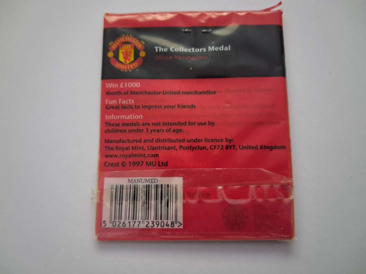 Old Trafford Theatre of Dreams 1997 Manchester United Collectors Medal