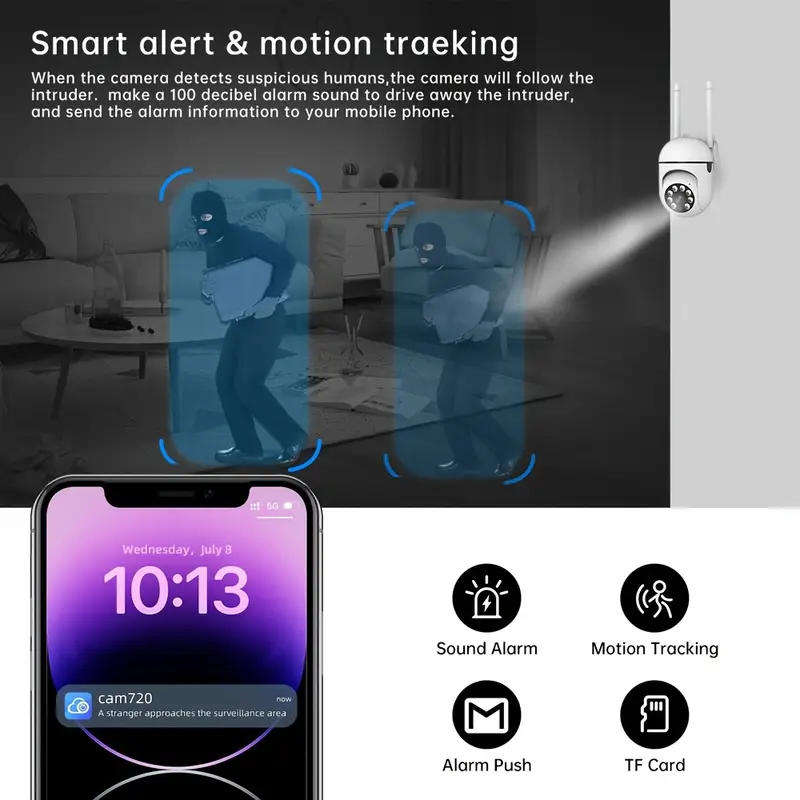 Bundle Deal: JOOAN 2-Way Audio Wireless Security Camera + 10m USB power cable