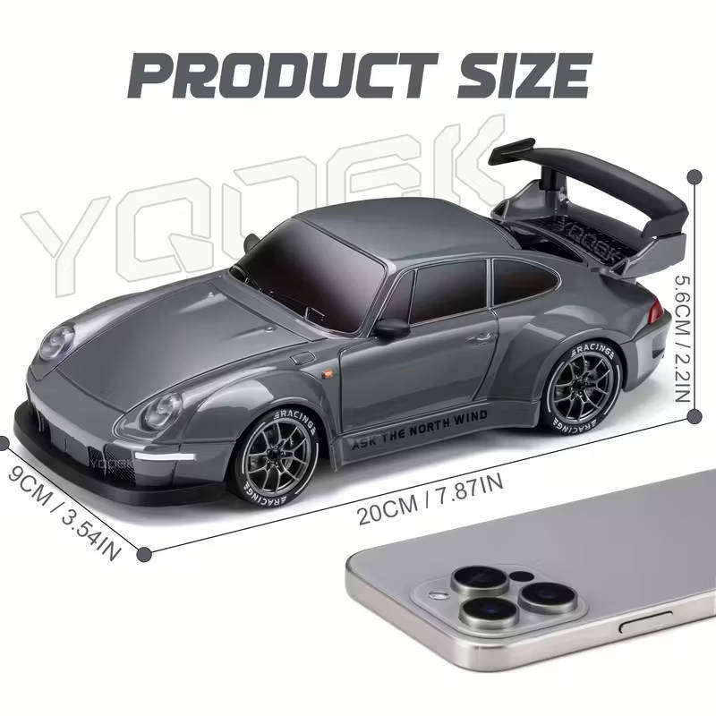 RC Porsche 911 Themed Drift Racer Kit  1:24