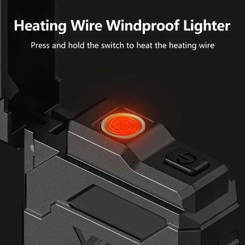 Smiling Shark 2-in-1 COB Flashlight & Lighter