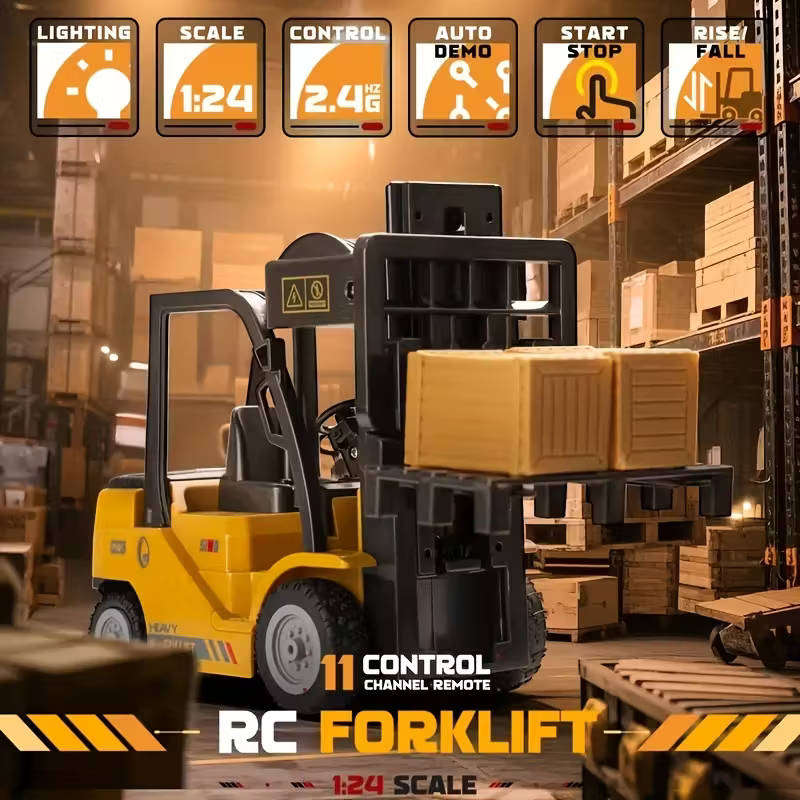 RC Forklift  11 Channel Construction Toy