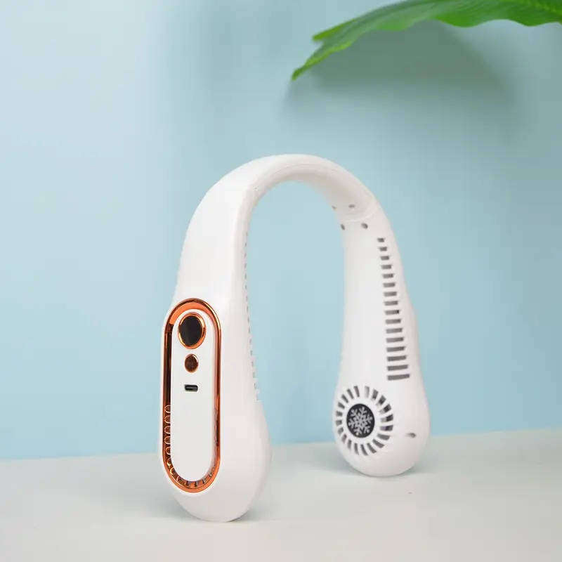 Portable USB Neck Hanging Fan  Bladeless, Wearable, Rechargeable