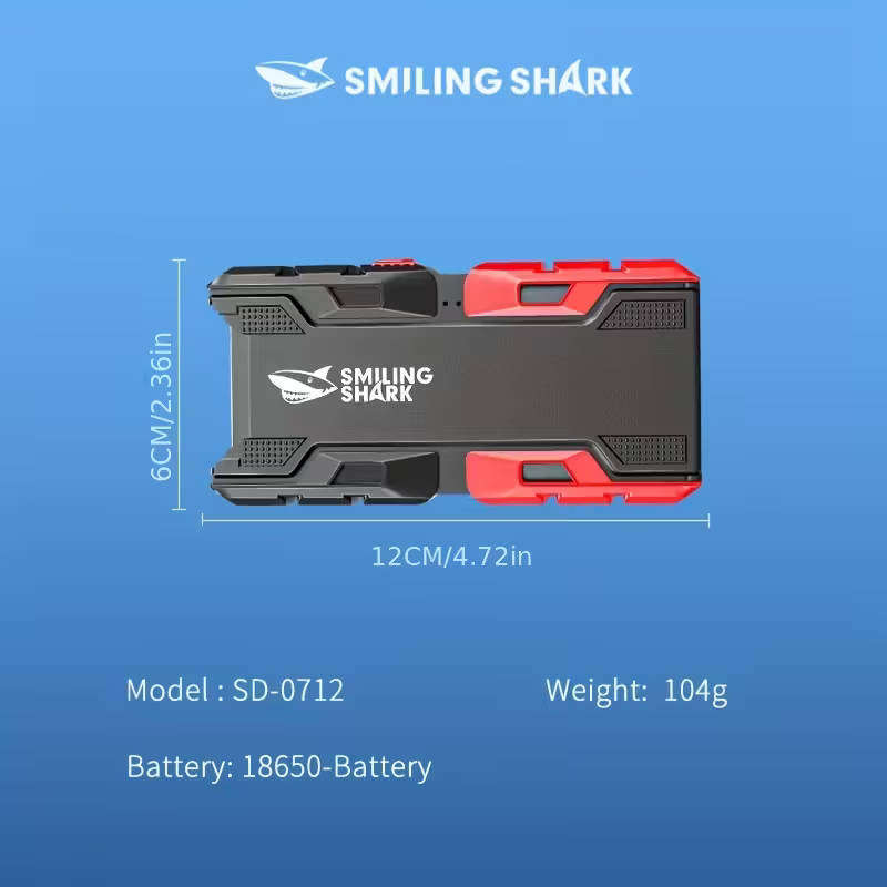 Smiling Sharks Flashlight + Power Bank | USB-C Rechargeable | Type-A Output