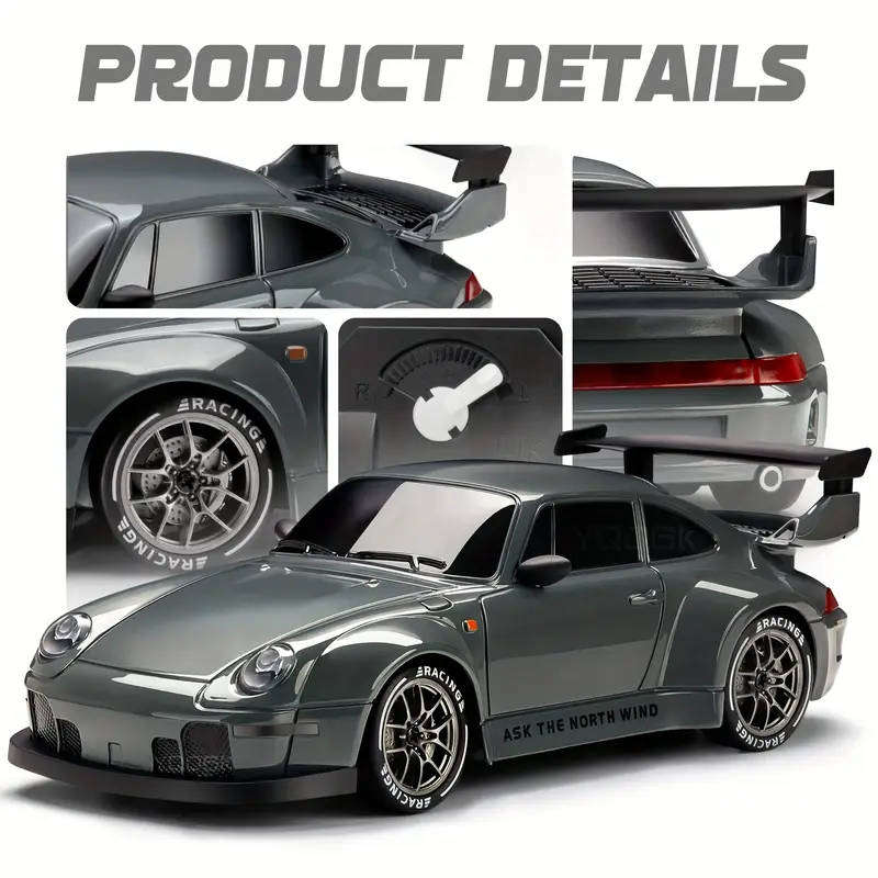 RC Porsche 911 Themed Drift Racer Kit  1:24