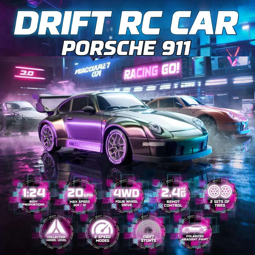 RC Drift Racer Kit  1:24 Porsche 911