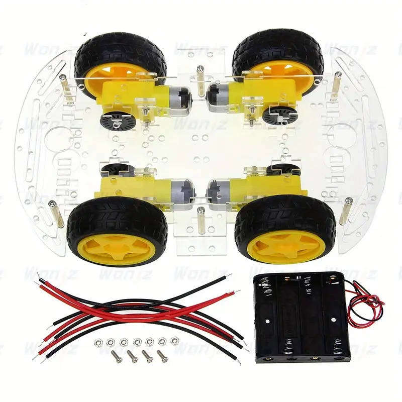 Smart Car Chassis Kit 4-Wheel DIY Robotics Platform