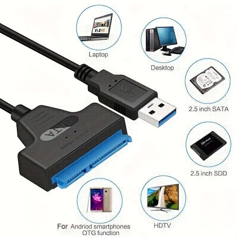 2.5-inch SATA to USB 3.0 Adapter Cable