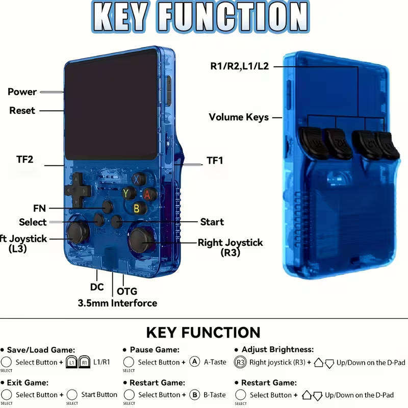R36S-Type Retro Handheld Console
