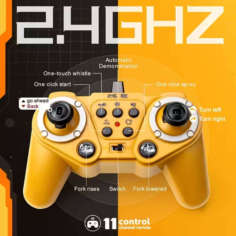 RC Forklift  11 Channel Construction Toy