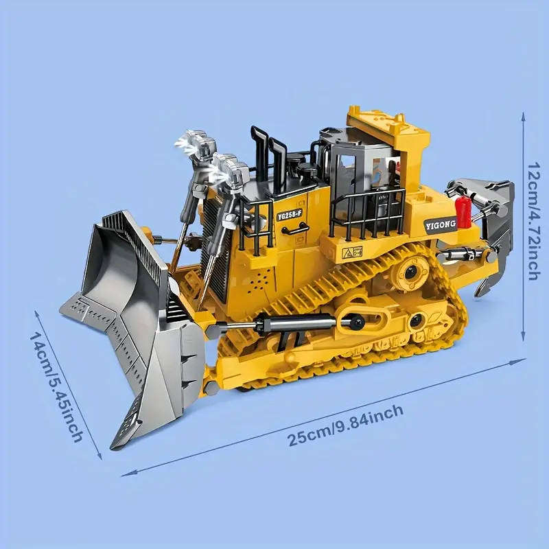 RC Bulldozer  Construction Vehicle with Lights & Sounds