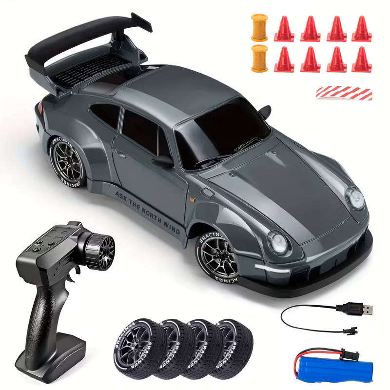 RC Porsche 911 Themed Drift Racer Kit  1:24