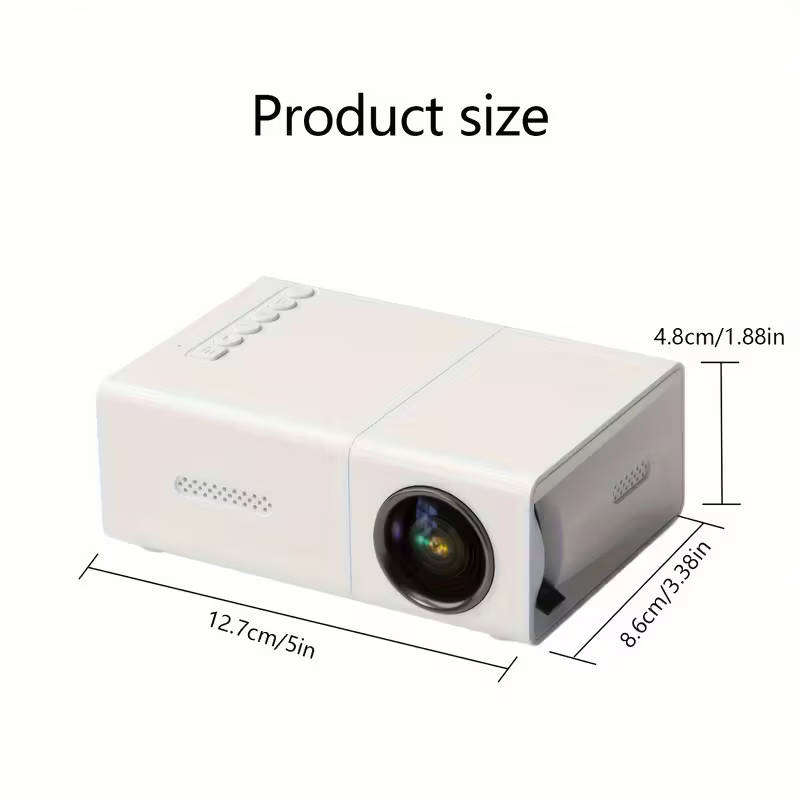 Compact Mini Projector - Power Adapter Included!