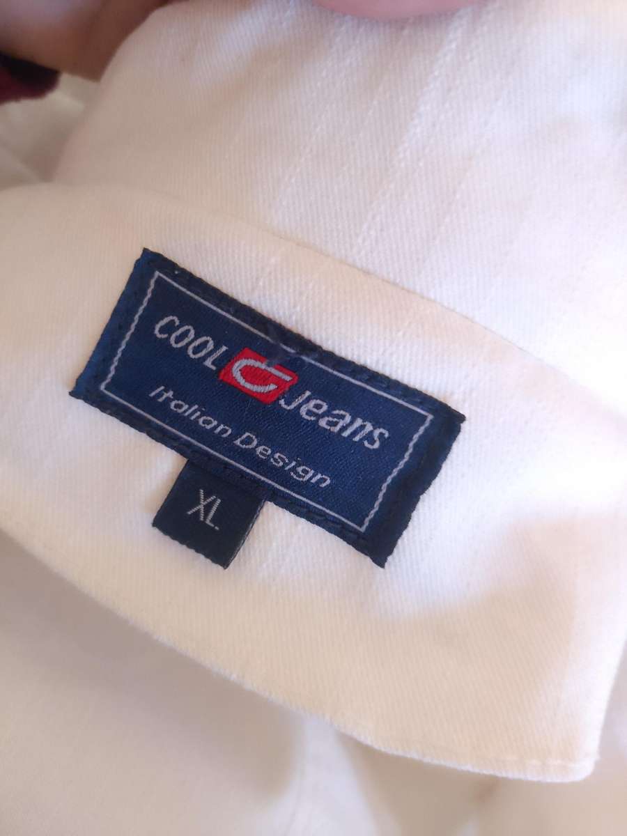 Xl White denim jacket