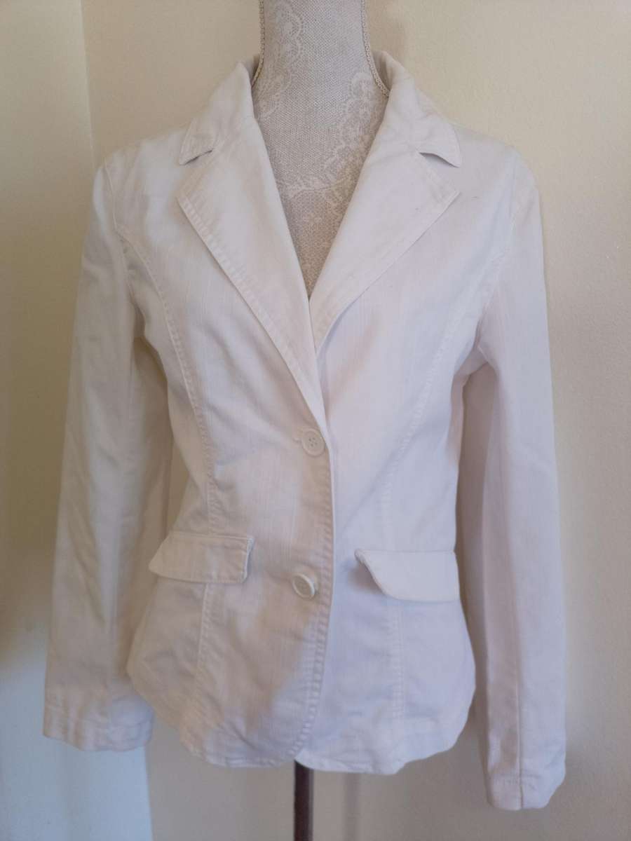 Xl White denim jacket