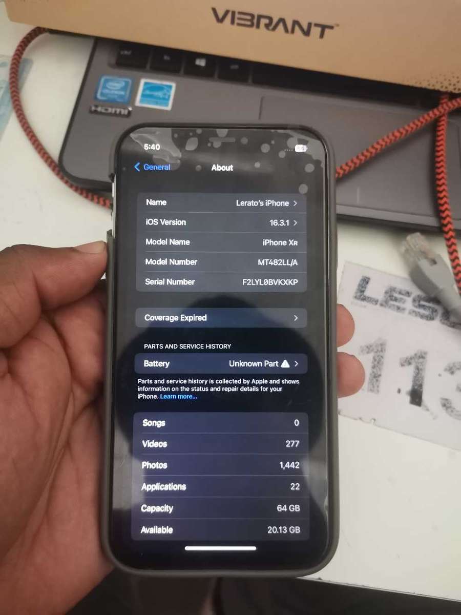 Iphone xr 64gig