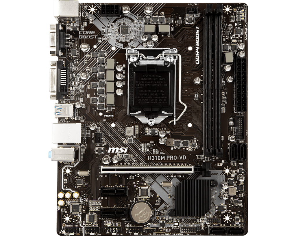 Motherboard Good Condition H310M Pro-VD
