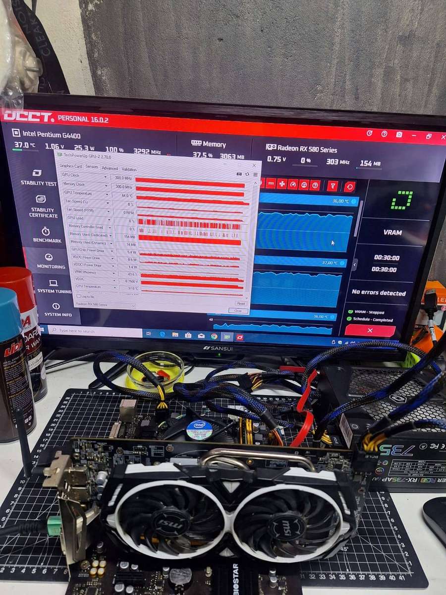MSI RADEON RX 580 ARMOR 8GB GDDR5  PROFESSIONALLY REFURBISHED & FULLY TESTED