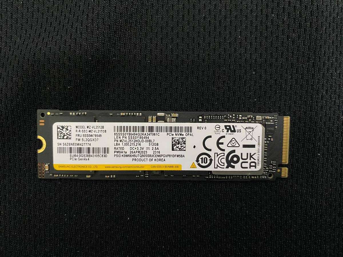 Samsung PM9A1 Series 512GB M.2 NVMe