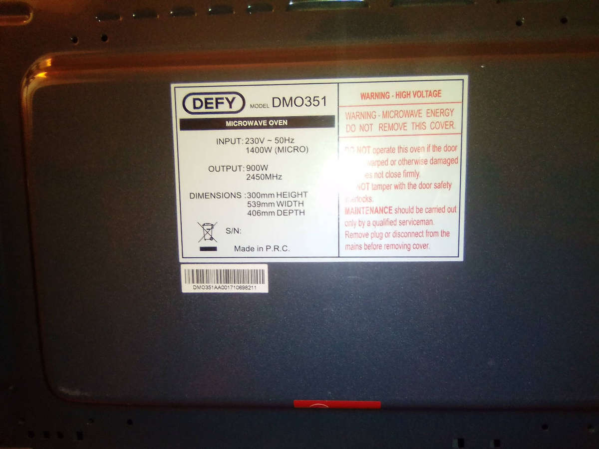 Defy Microwave Oven 40L