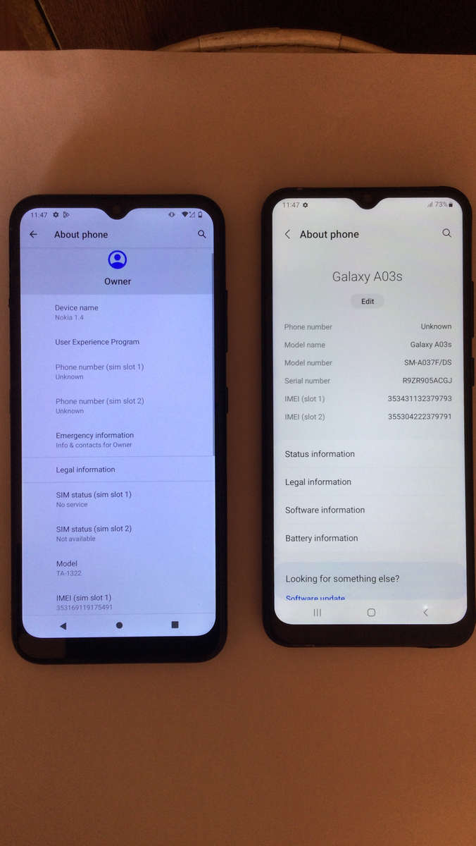 Samsung A03s/Nokia 1.4