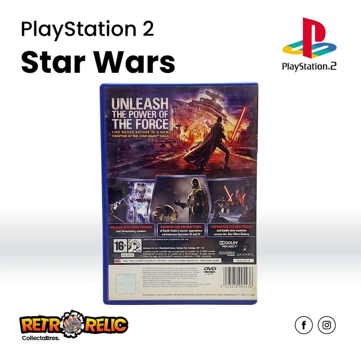 Star Wars: The Force Unleashed (PS2) videogame