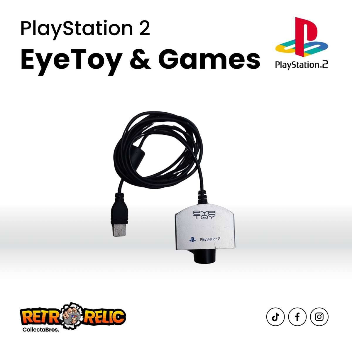 Eye Toy Camera plus Two Games - Pre-Owned