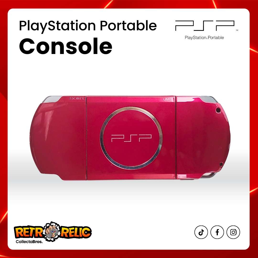PlayStation Portable (PSP)  Radiant Red PSP 3004 Model Pre-Owned