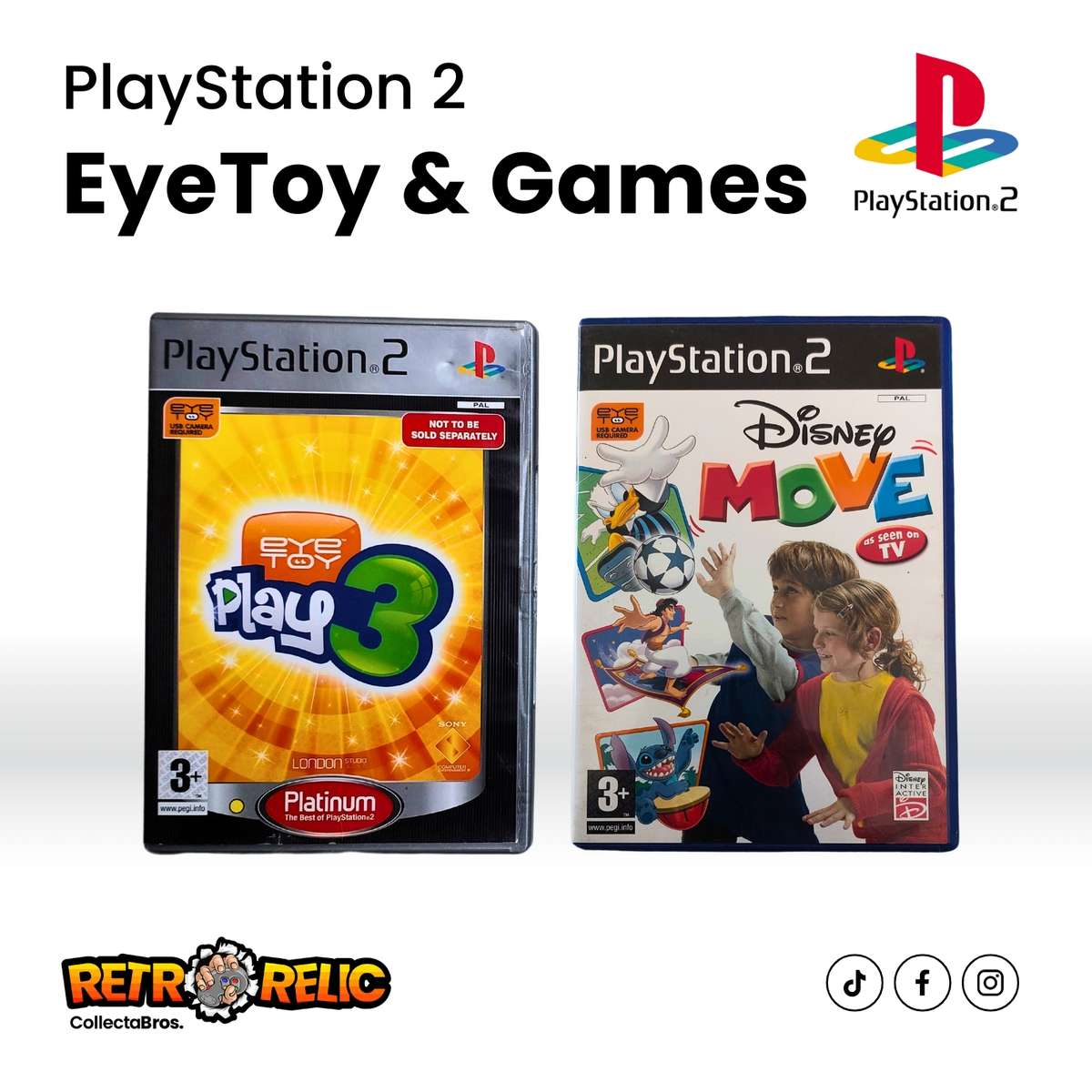 Eye Toy Camera plus Two Games - Pre-Owned