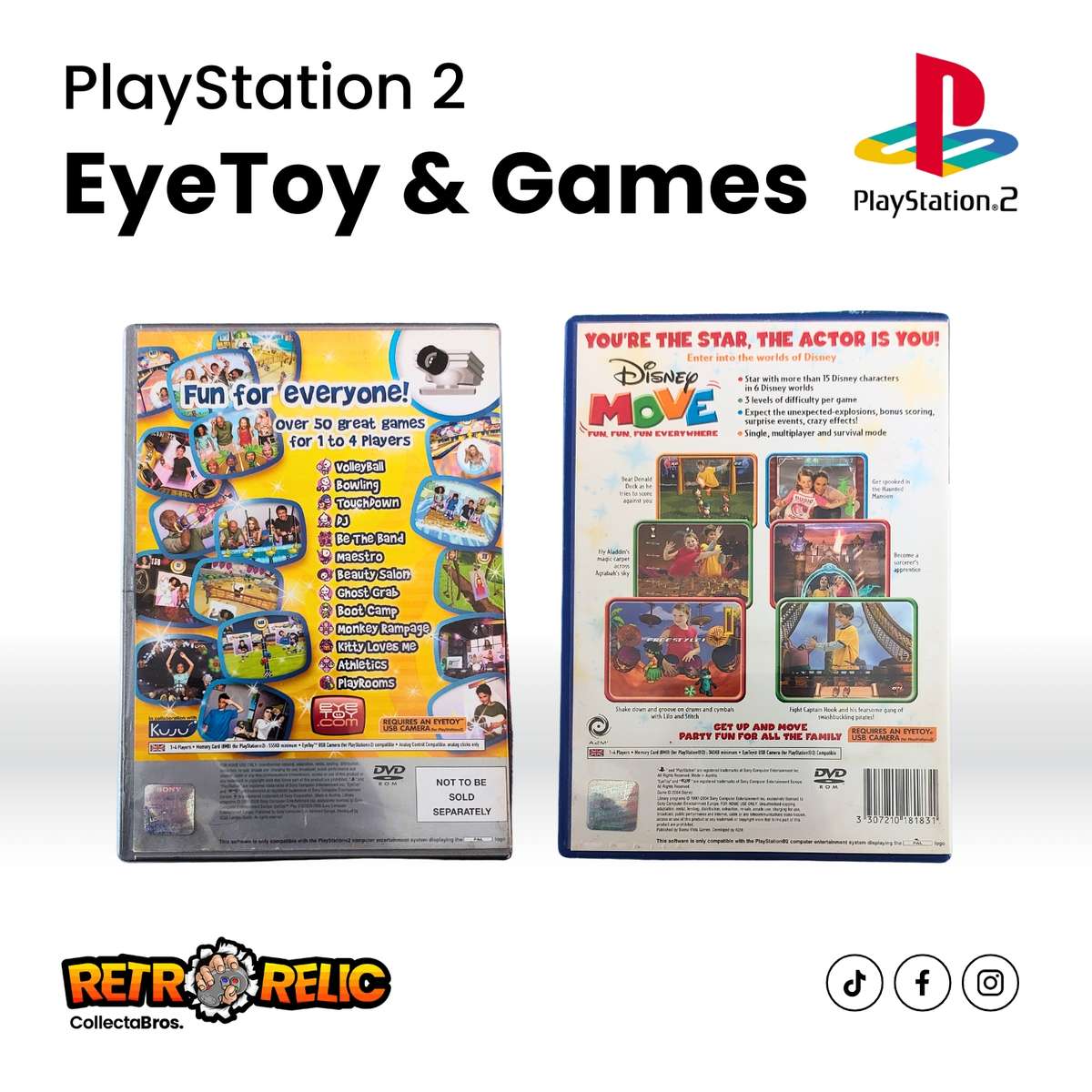 Eye Toy Camera plus Two Games - Pre-Owned