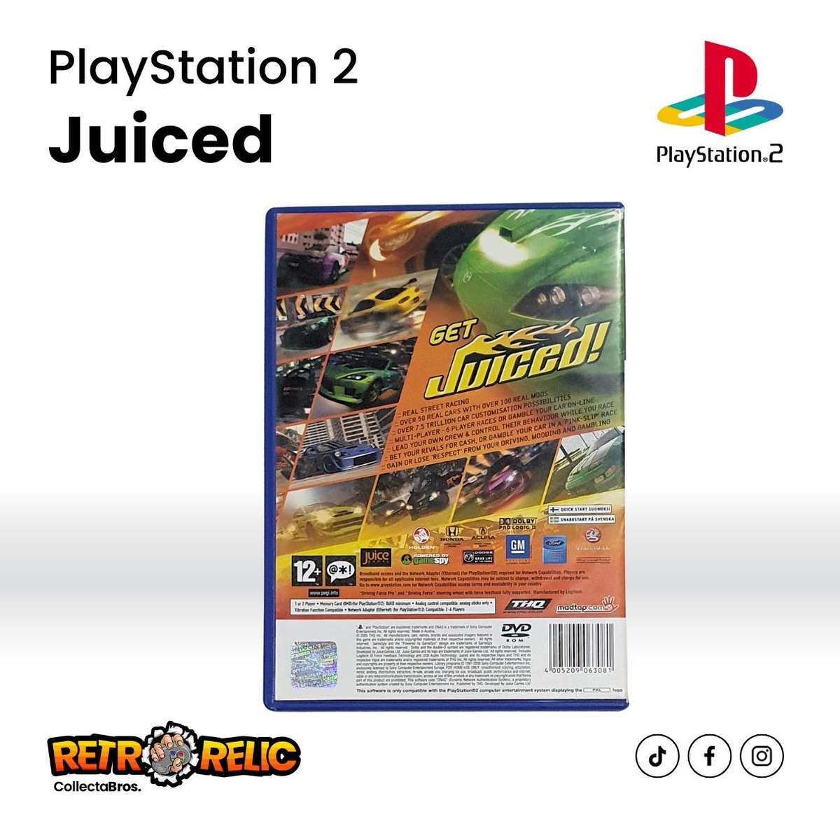 PlayStation Two  Juiced (PS2) videogame