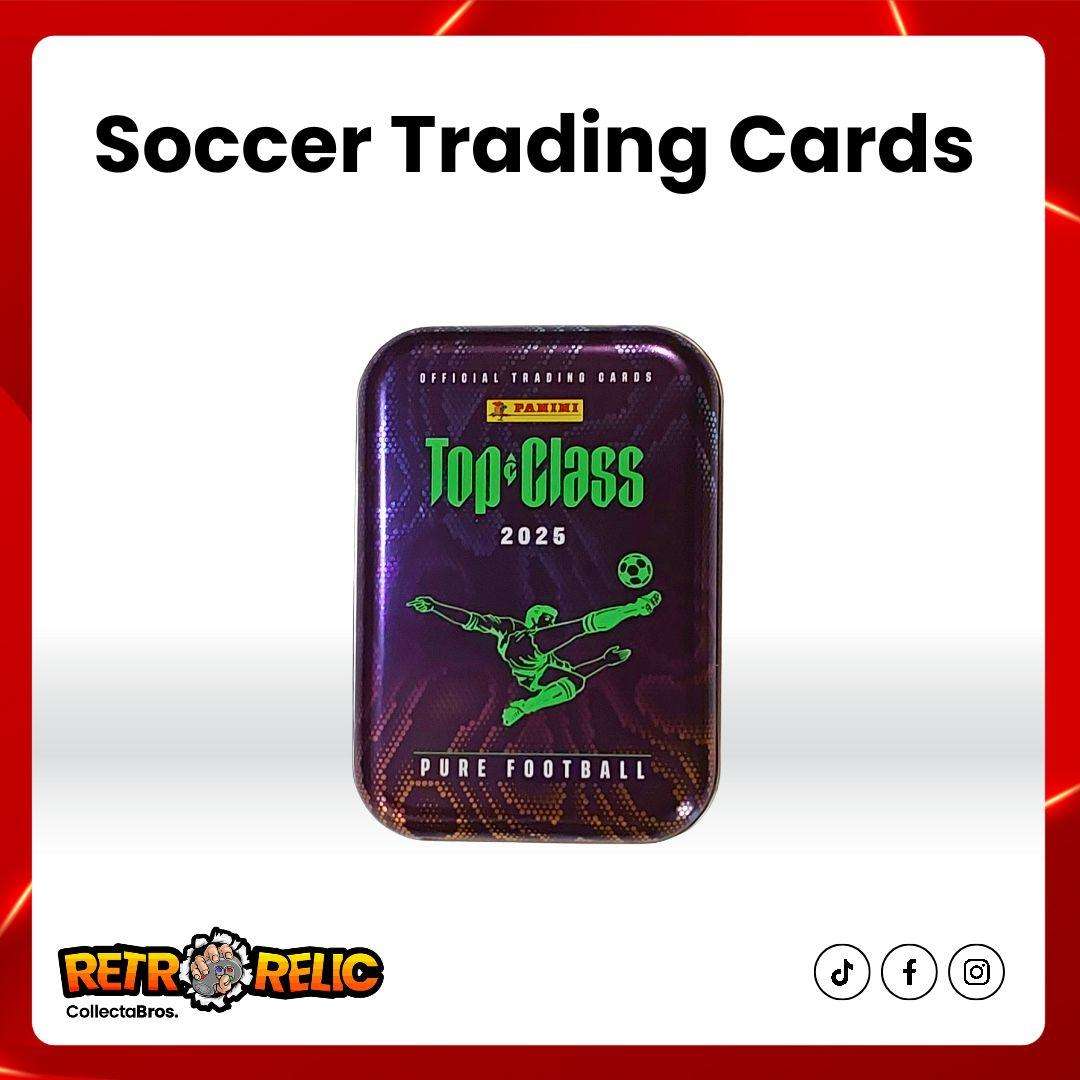 Panini Soccer Trading Cards + Card Holder Tin!