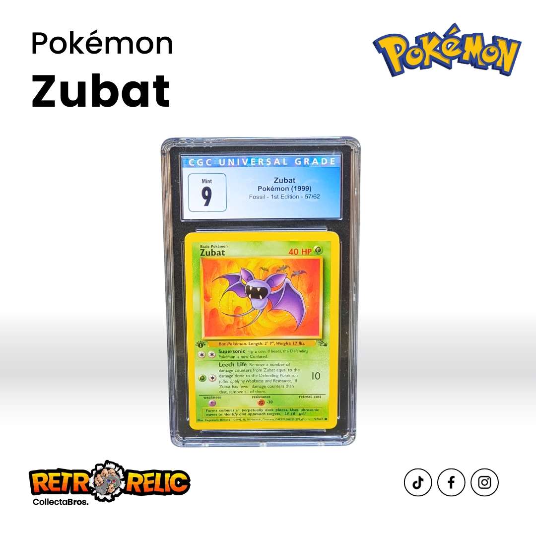 Pokemon - 1st Edition Zubat Pokémon Graded Card!