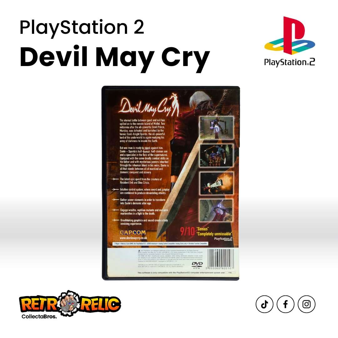 PlayStation Two  Devil may Cry (PS2) videogame  Pre-Owned