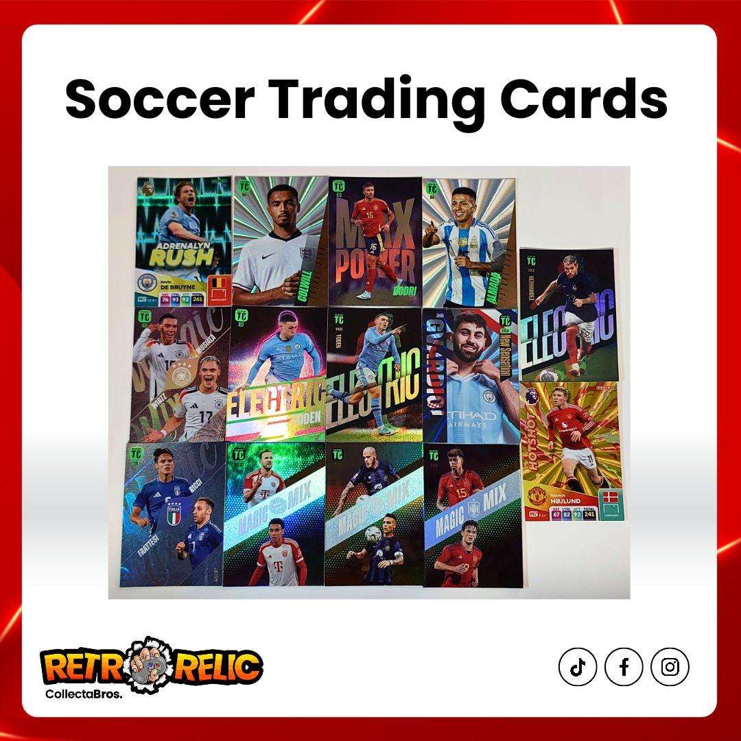 Panini Soccer Trading Cards + Card Holder Tin!