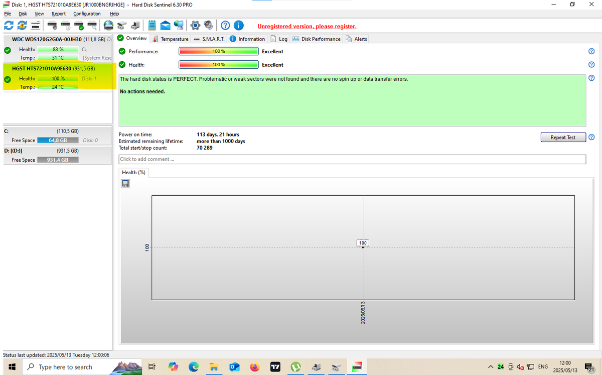 HGST  2.5" SATA III  1TB Hard Drive